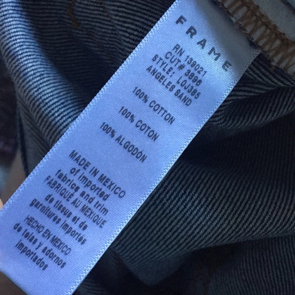 NWT Frame Cropped Jeans (33) - Picture 5 of 6